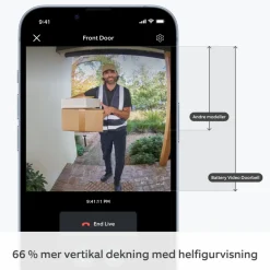 Ring Smart Dørklokke|Smart Dørklokke|Battery Video Doorbell