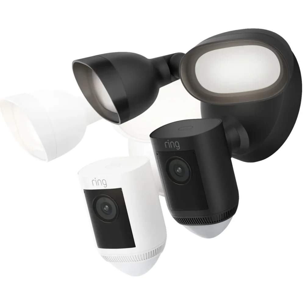 Ring Kameraovervåking|Floodlight Cam Pro Hvit