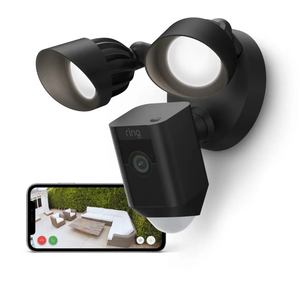 Ring Kameraovervåking|Floodlight Cam Wired Plus