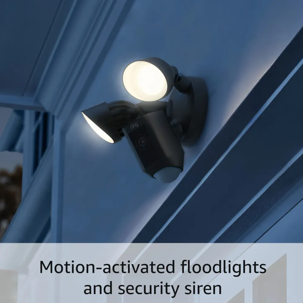 Ring Kameraovervåking|Floodlight Cam Wired Plus