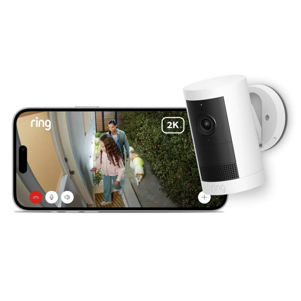 Ring Kameraovervåking|Outdoor Cam Plus Battery - Retinal 2K overvåkingskamera