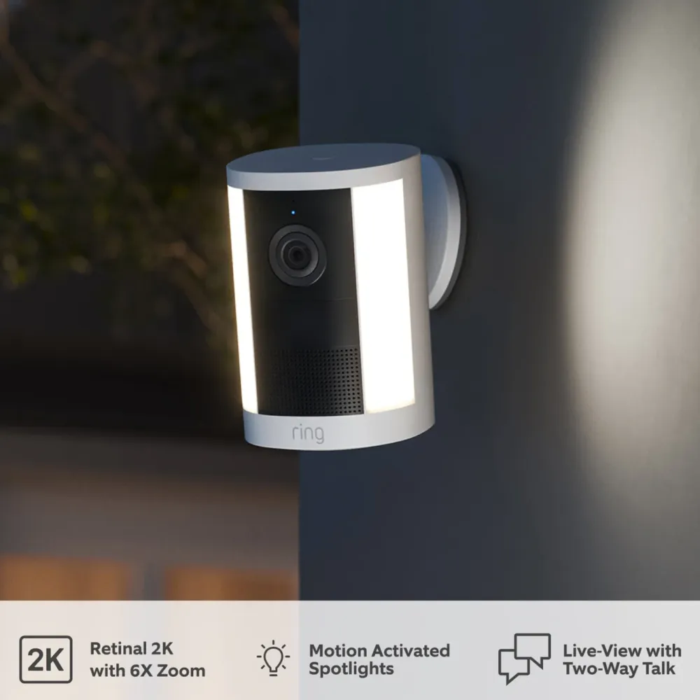 Ring Kameraovervåking|Spotlight Cam Battery (2nd Gen) trådløst overvåkingskamera
