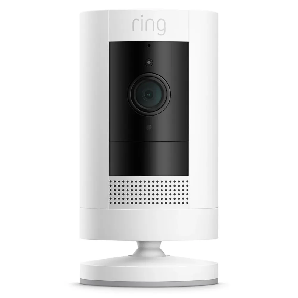 Ring Kameraovervåking|Stick Up Cam Battery Trådløst overvåkingskamera Hvit