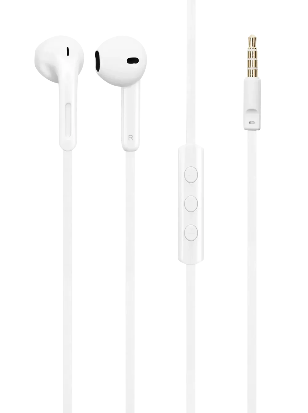 Roxcore Iphone-Tilbehør|Hodetelefoner Og Hodesett|Pins 3 Headset Hvit