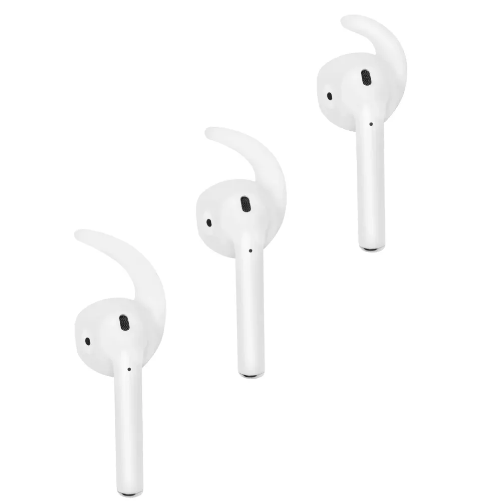 Roxcore Hodetelefoner Og Hodesett|Ørekroker for Airpods (Gen 1 & 2, 2017/2019) 3-pk.