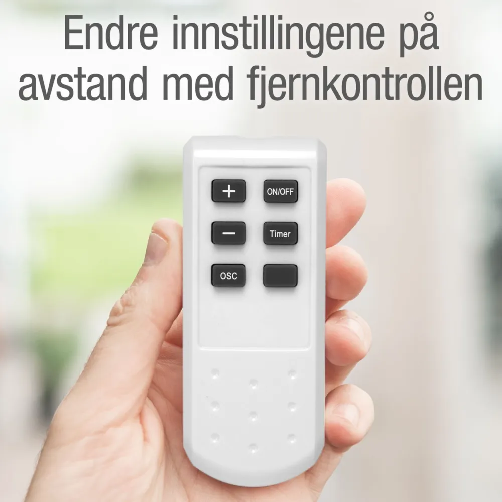 Rubicson Inneklima|Rengjøring|Gulvvifte med fjernkontroll Ø35 cm