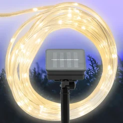 Rubicson Lyslenker|Utendørs Belysning|Solcelledrevet lyslenke 75 LED 7,5 m