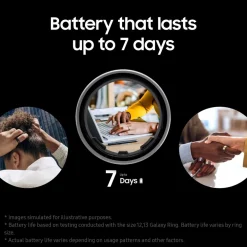 Samsung Smart Ring|Smartklokker Og Ringer|Galaxy Ring - Titanium Silver Størrelse 7