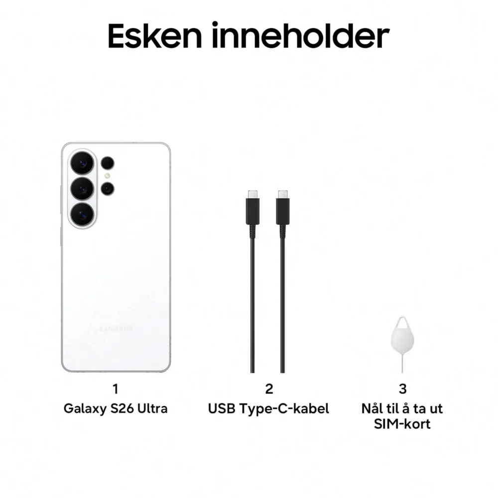 Samsung Mobiltelefoner|Galaxy S26 Ultra 512GB