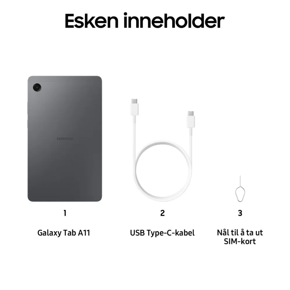 Samsung Lese & Nettbrett|Galaxy Tab A11 8,7" nettbrett Wi-Fi 64 GB