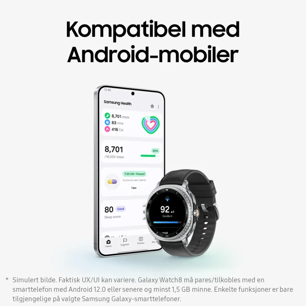 Samsung Smartklokker Og Ringer|Galaxy Watch8 Classic 46mm Bluetooth