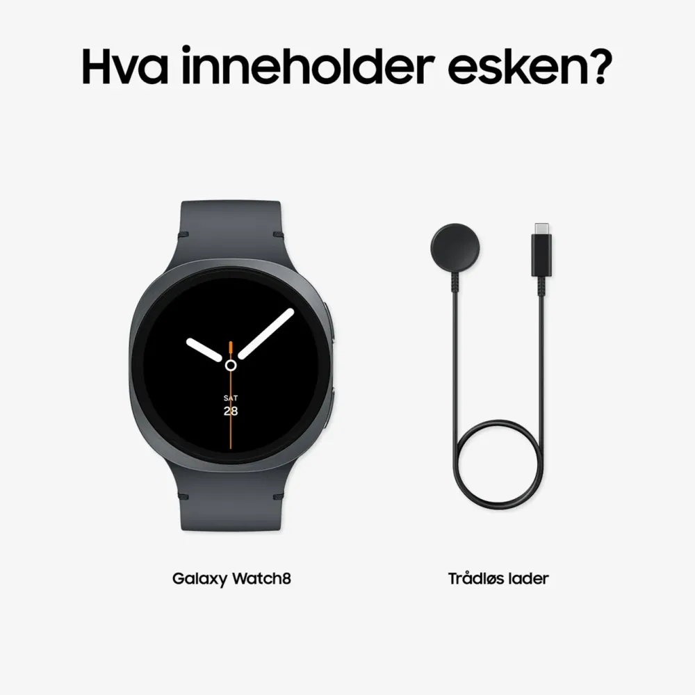 Samsung Smartklokker Og Ringer|Galaxy Watch8 44mm Bluetooth + 4G