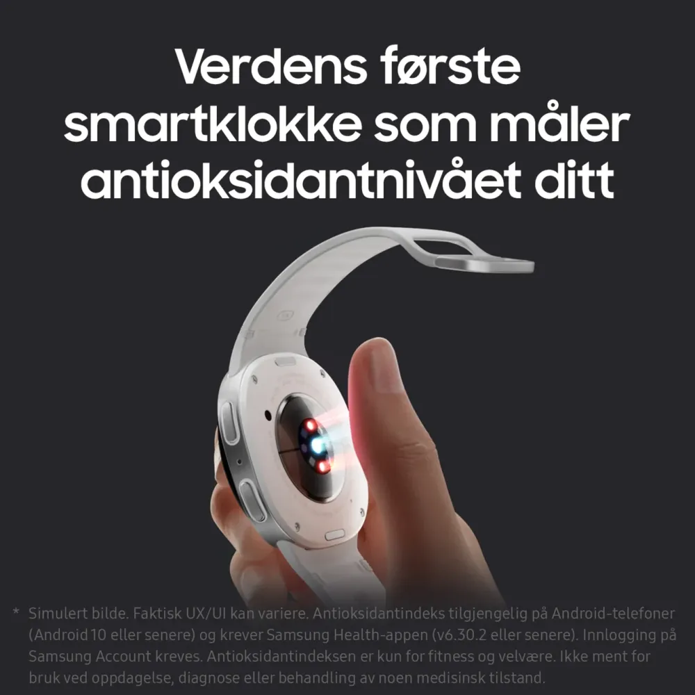Samsung Smartklokker Og Ringer|Galaxy Watch8 44mm Bluetooth + 4G