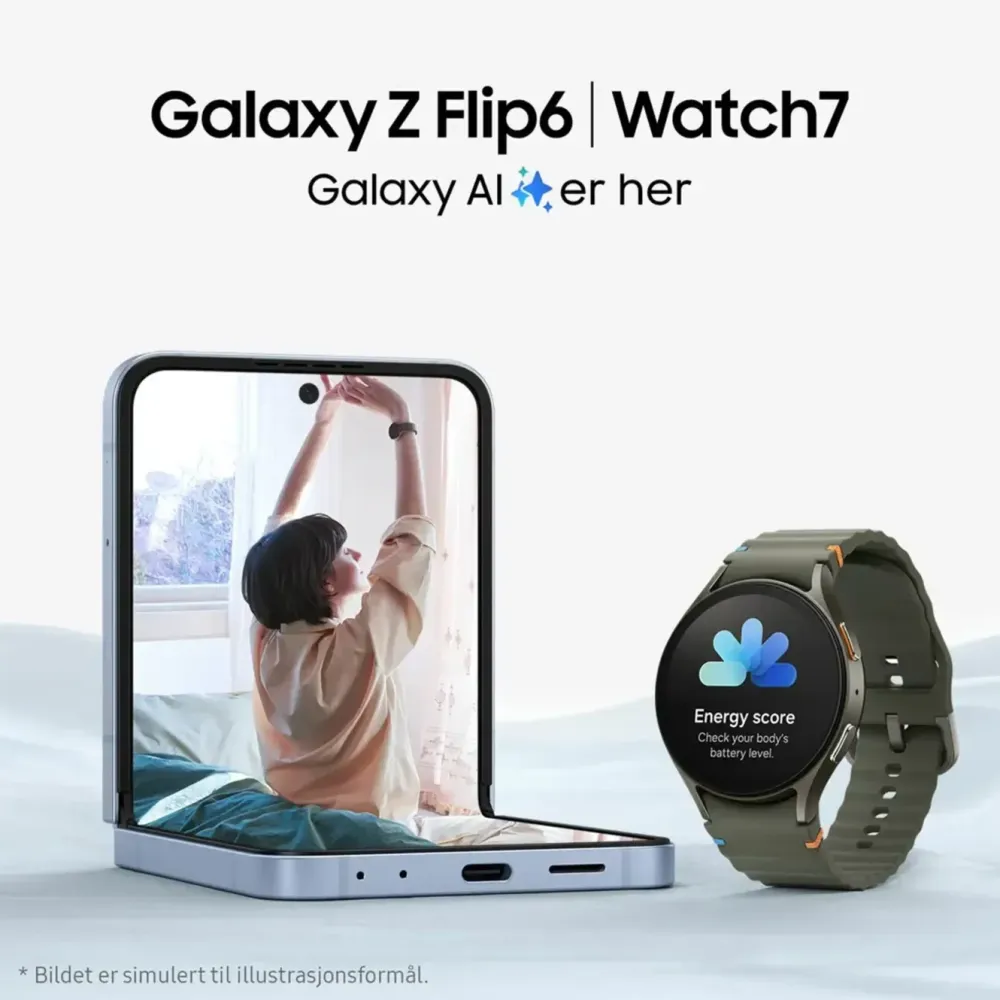 Samsung Smartklokker Og Ringer|Galaxy Watch7 44 mm Bluetooth Sølv