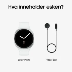 Samsung Smartklokker Og Ringer|Galaxy Watch8 40mm Bluetooth + 4G
