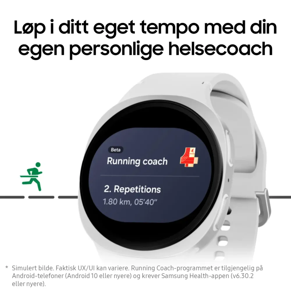 Samsung Smartklokker Og Ringer|Galaxy Watch8 40mm Bluetooth + 4G