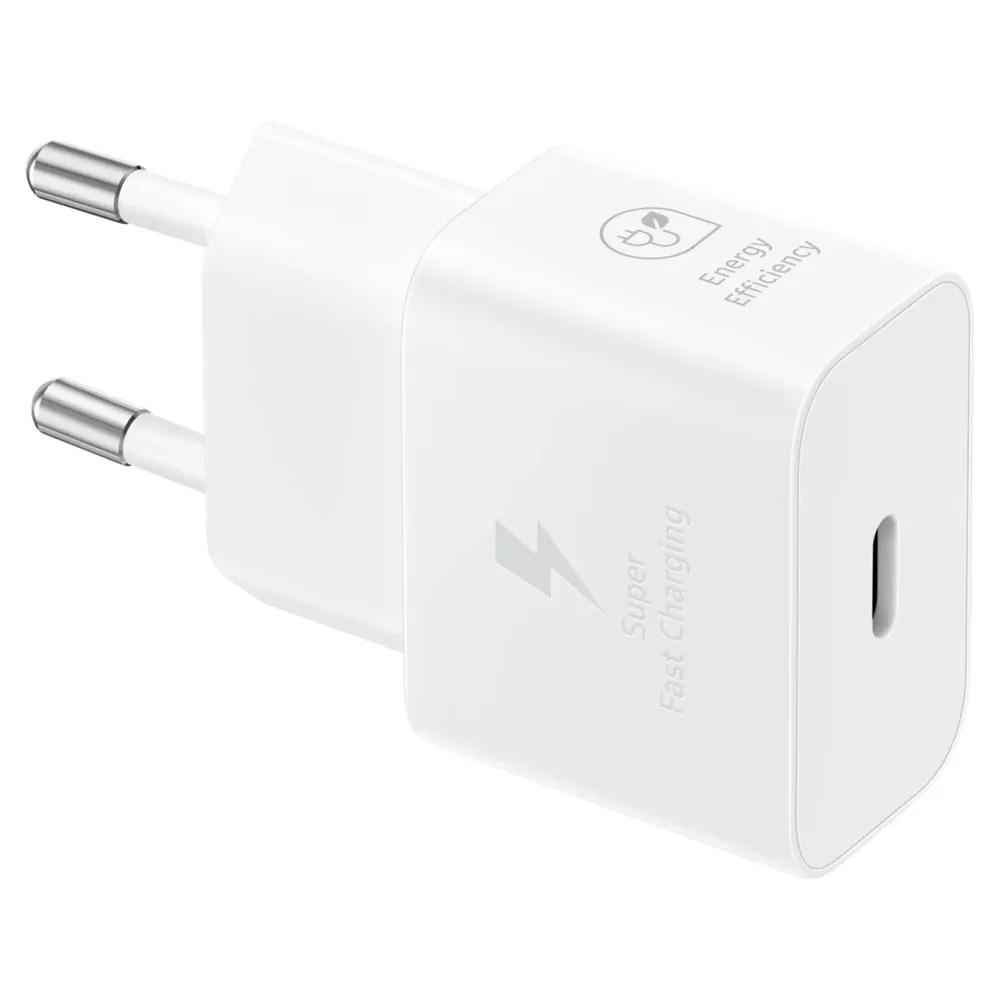 Samsung Mobiltelefonladere|Original 25 W Hurtiglader USB-C PD
