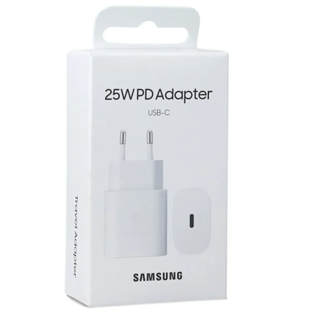 Samsung Mobiltelefonladere|Original 25 W Hurtiglader USB-C PD
