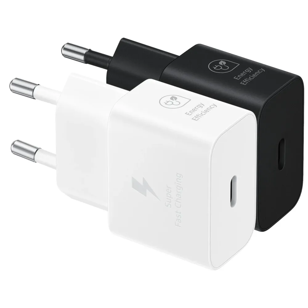 Samsung Mobiltelefonladere|Original 25 W Hurtiglader USB-C PD
