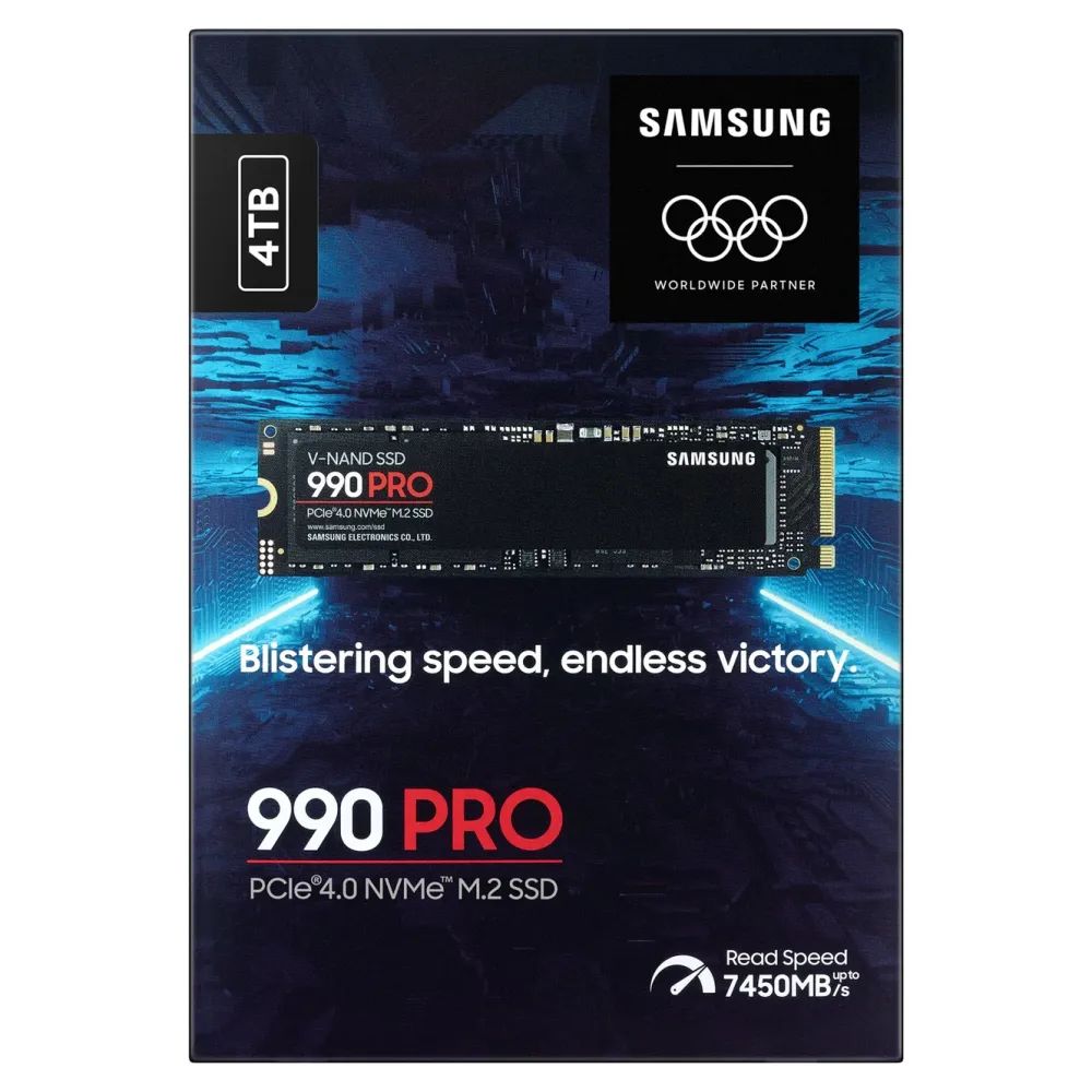 Samsung Datamaskinkomponenter|990 PRO PCle 4.0 NVMe M.2 SSD 4 TB