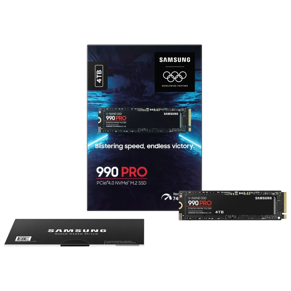 Samsung Datamaskinkomponenter|990 PRO PCle 4.0 NVMe M.2 SSD 4 TB