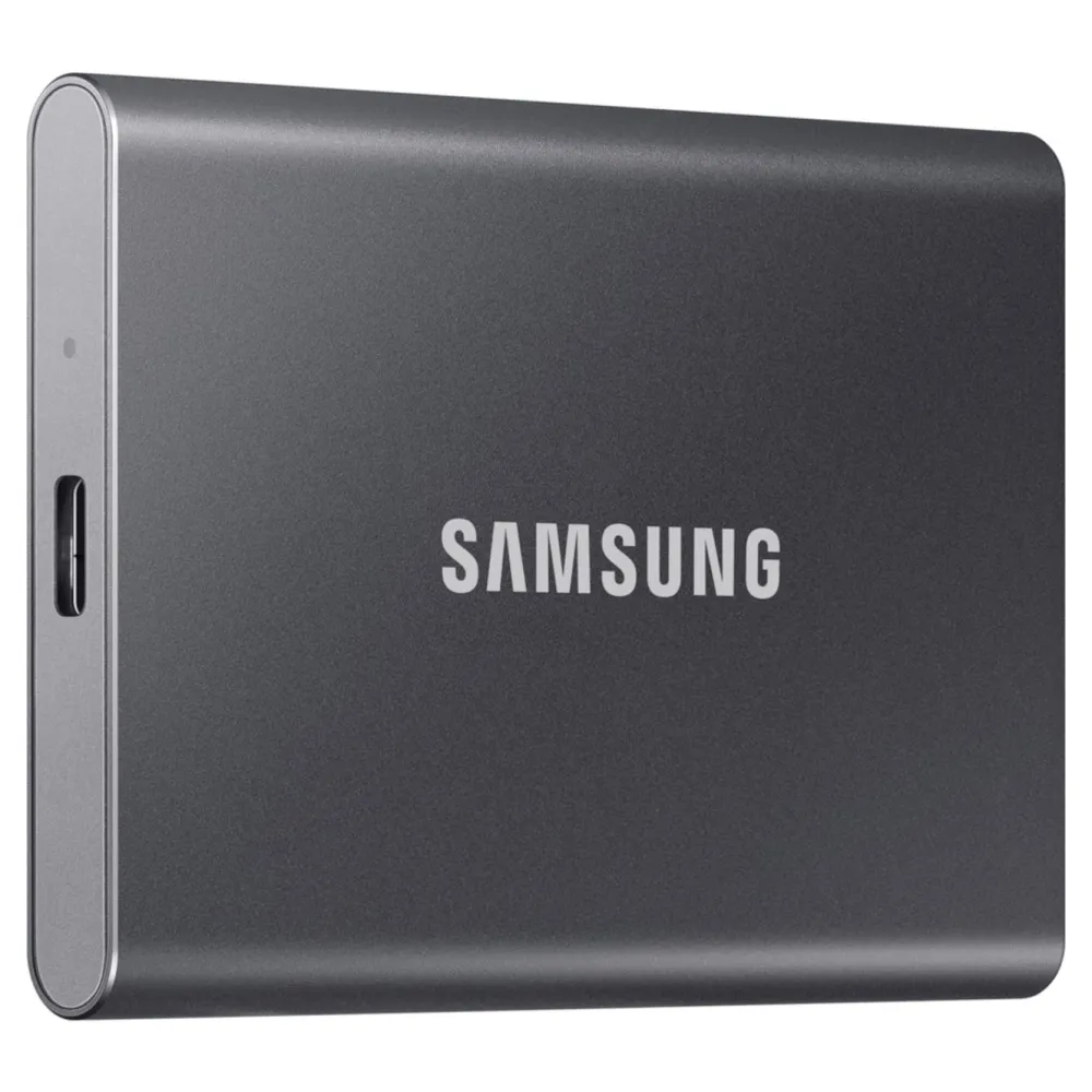 Samsung Lagring|T7 Ekstern SSD-disk 1 TB Grå