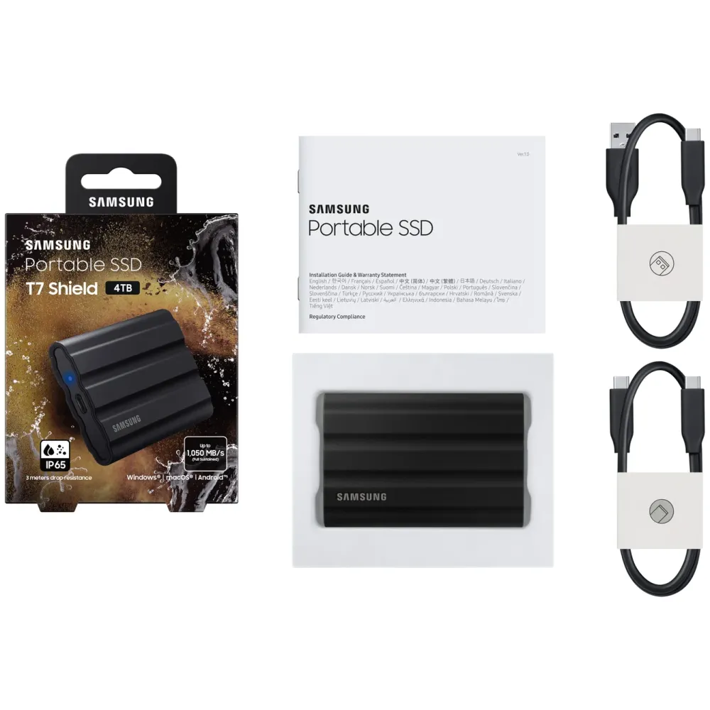 Samsung Lagring|T7 Shield Ekstern SSD-disk 4 TB