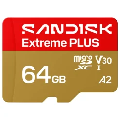 Sandisk Kameraovervåking|Foto Og Video|Extreme PLUS microSDXC 64 GB – 200/90 MB/s