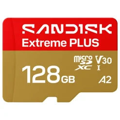 Sandisk Kameraovervåking|Foto Og Video|Extreme PLUS microSDXC 128 GB – 250/120 MB/s