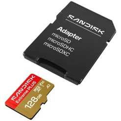 Sandisk Kameraovervåking|Foto Og Video|Extreme PLUS microSDXC 128 GB – 250/120 MB/s
