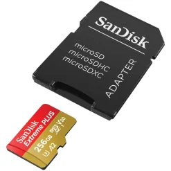 Sandisk Kameraovervåking|Foto Og Video|Extreme Plus Micro-SD-kort 256 GB