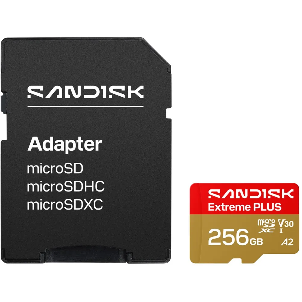 Sandisk Kameraovervåking|Foto Og Video|Extreme PLUS microSDXC 256 GB – 250/170 MB/s