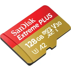 Sandisk Kameraovervåking|Foto Og Video|Extreme Plus Micro-SD-kort 128 GB