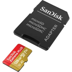 Sandisk Kameraovervåking|Foto Og Video|Extreme Plus Micro-SD-kort 128 GB