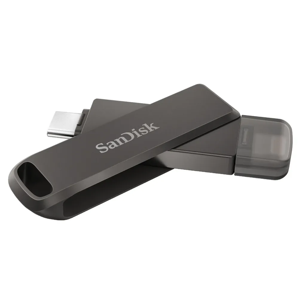 Sandisk Lagring|iXpand Drive med Lightning og USB-C 128 GB