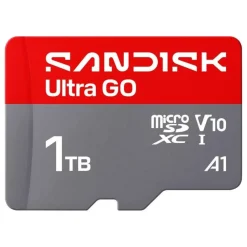 Sandisk Kameraovervåking|Foto Og Video|microSD Ultra Go minnekort 1 TB – 190 MB/s