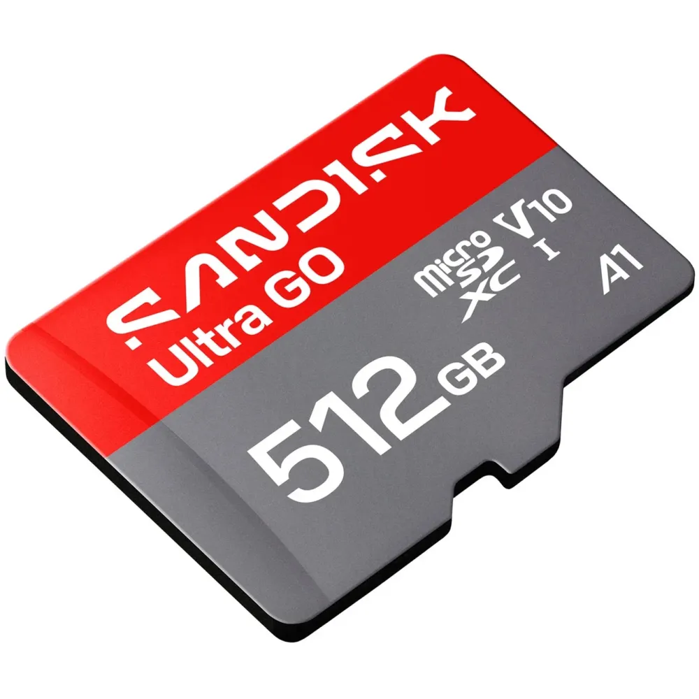 Sandisk Kameraovervåking|Foto Og Video|microSD Ultra Go minnekort 512 GB – 190 MB/s