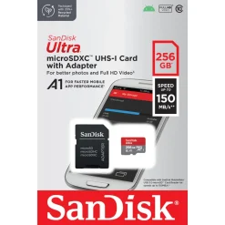 Sandisk Rengjøring|Foto Og Video|Ultra Micro-SD-kort 256 GB SDXC