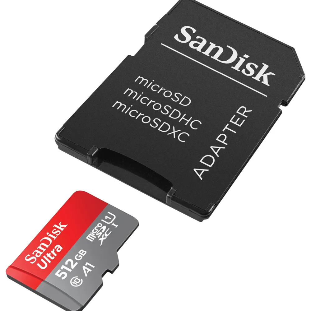 Sandisk Kameraovervåking|Foto Og Video|Ultra Micro-SD-kort 512 GB SDXC