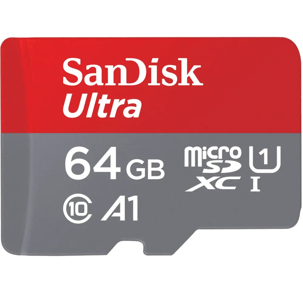 Sandisk Kameraovervåking|Foto Og Video|Ultra Micro-SD-kort 64 GB SDXC