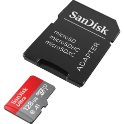 Sandisk Kameraovervåking|Foto Og Video|Ultra Micro-SD-kort 128 GB SDXC