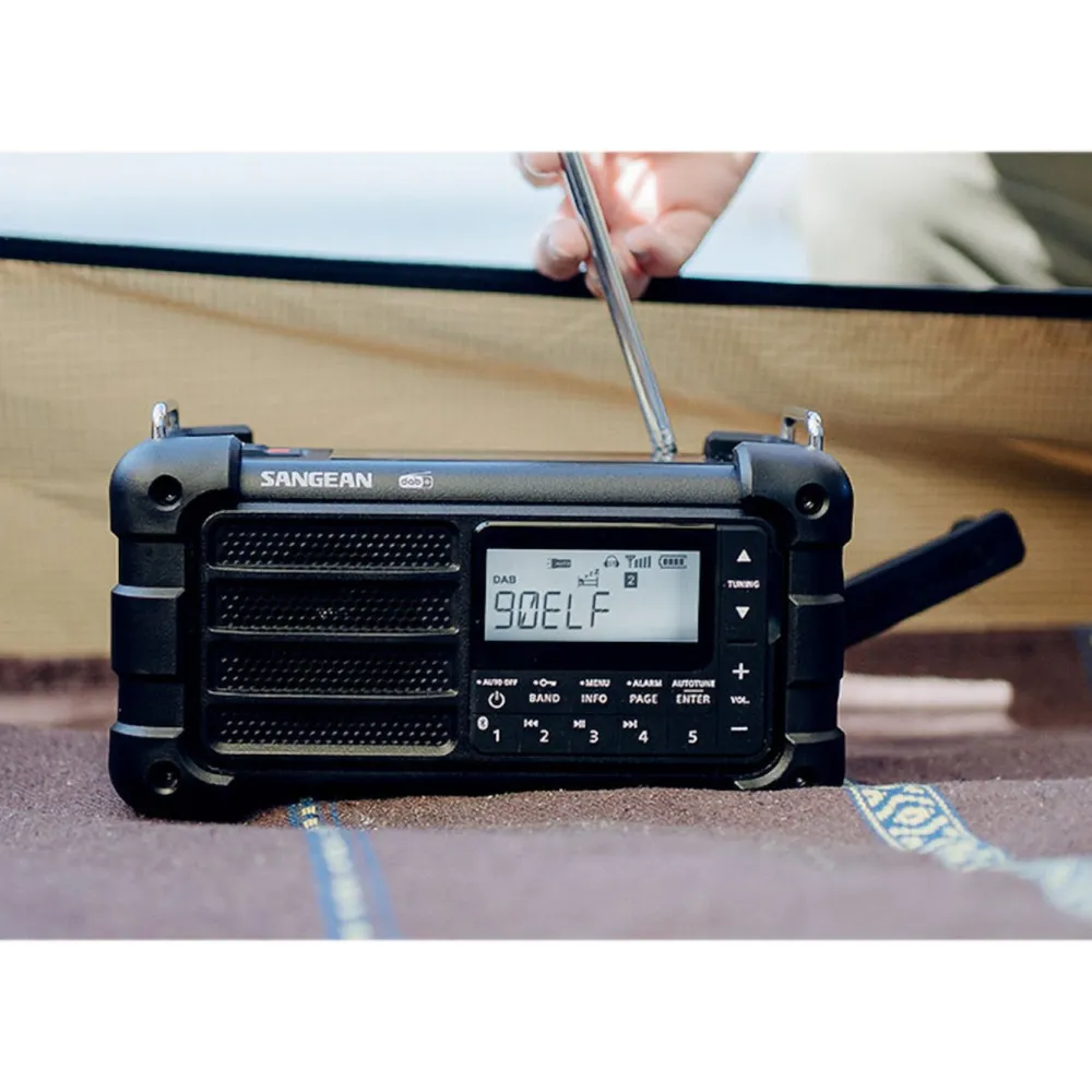 Sangean Musikkspiller Og Radio|MMR-99 DAB+ Dynamoradio med solcelle
