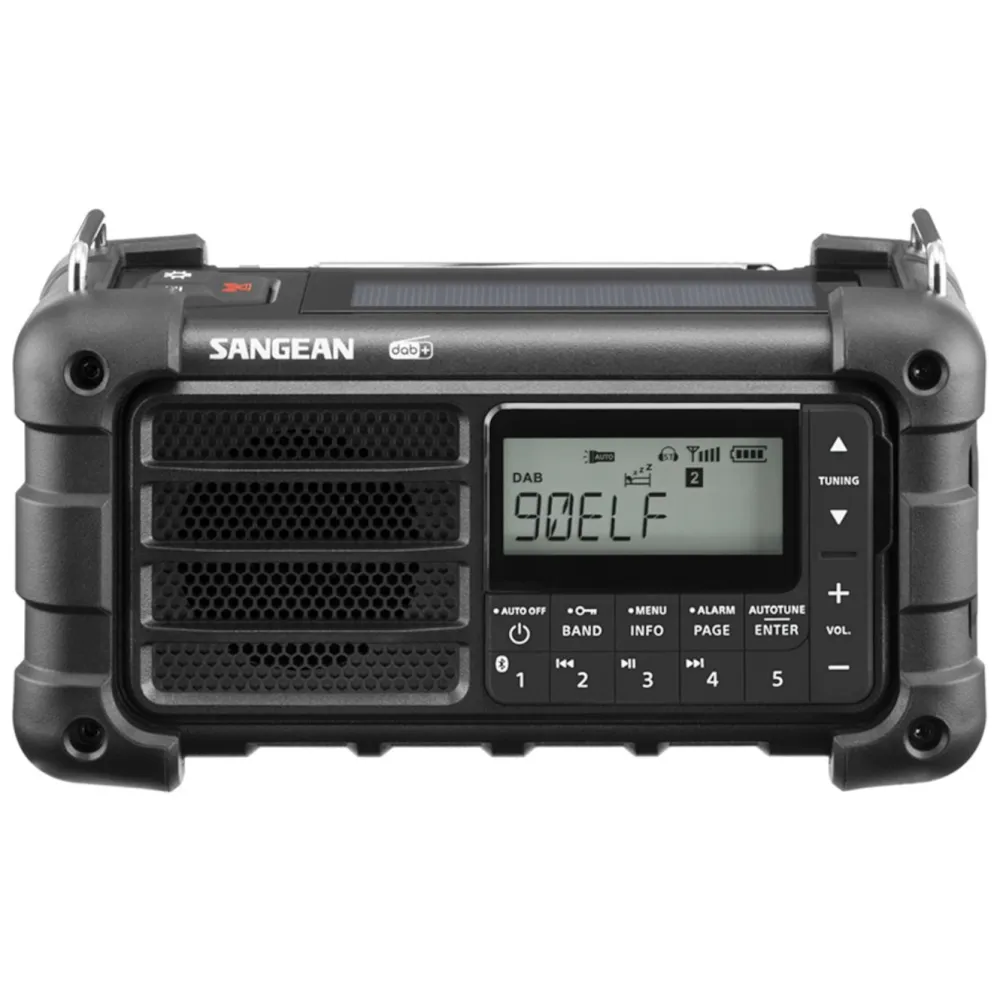 Sangean Musikkspiller Og Radio|MMR-99 DAB+ Dynamoradio med solcelle