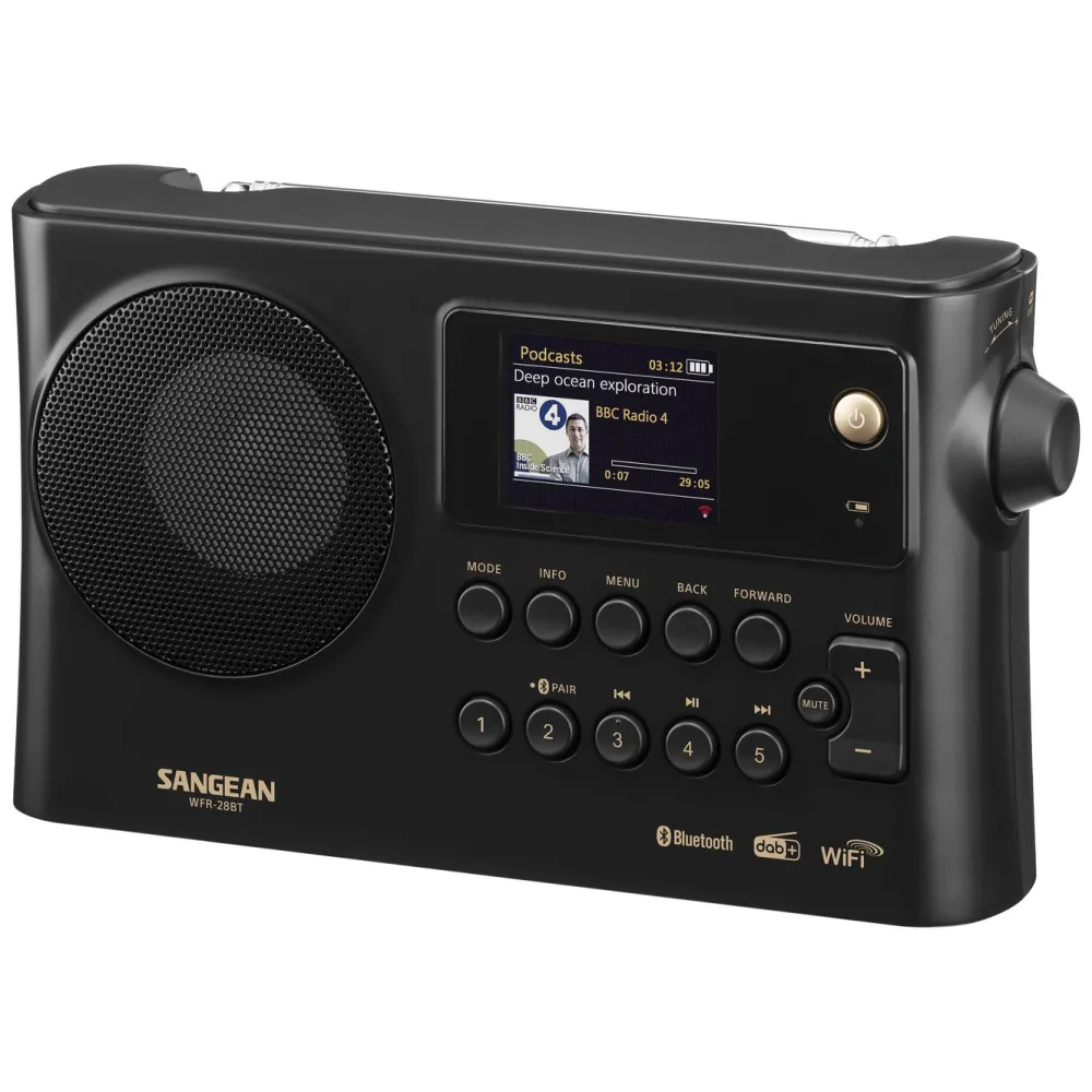Sangean Musikkspiller Og Radio|WFR-28 BT Internettradio med DAB+/FM