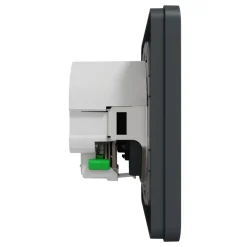 Schneider Electric Sterkstrøm|Exxact Jordet vegguttak med USB-porter Svart