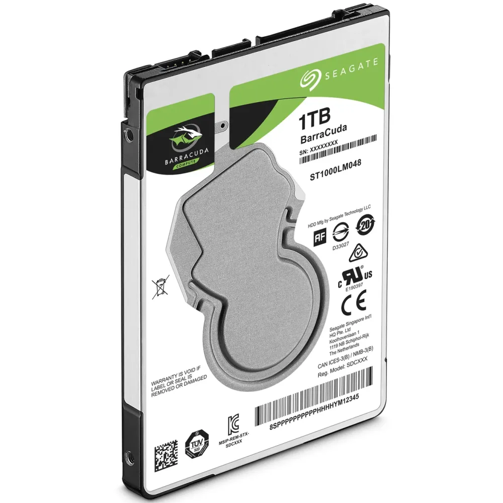 Seagate Datamaskinkomponenter|Lagring|Barracuda Laptop Intern harddisk 2,5" 1 TB