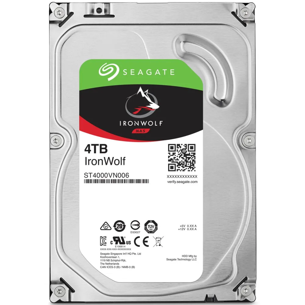Seagate Datamaskinkomponenter|Lagring|Ironwolf Intern harddisk 3,5" 4 TB