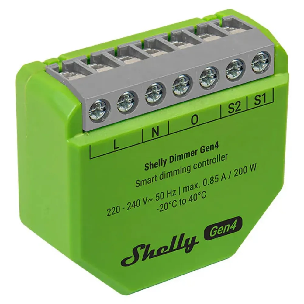 Shelly Fjernstrømbryter|Dimmer Gen4 200 W