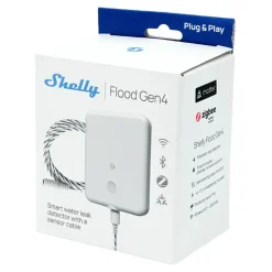 Shelly Smarte Sensorer|Flood Gen4 – smart vannsensor med lekkasjesensor