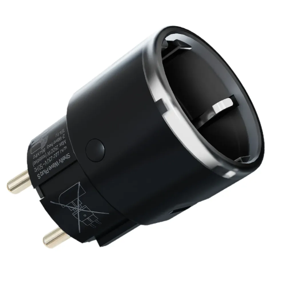 Shelly Sterkstrøm|Smarte Sensorer|Wave Plug S LR – smart Z-Wave-plugg med energimåling